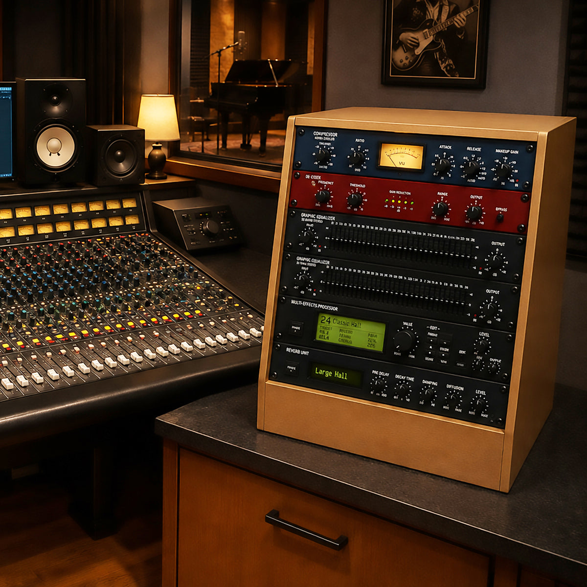 12U 19" Pro Angled Audio Rack