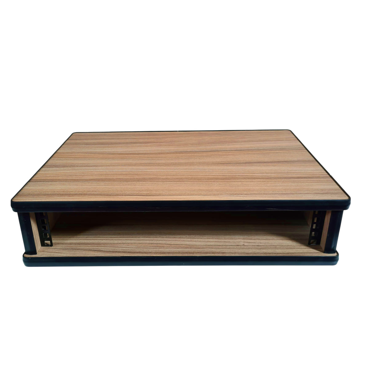 2U 19" Pro Audio Rack Made from Driftwood Laminate Wood