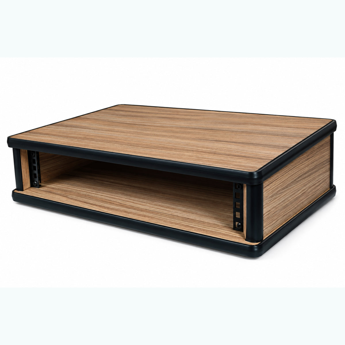 2U 19" Pro Audio Rack Made from Driftwood Laminate Wood