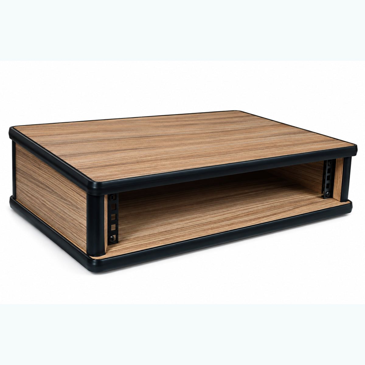 2U 19" Pro Audio Rack Made from Driftwood Laminate Wood