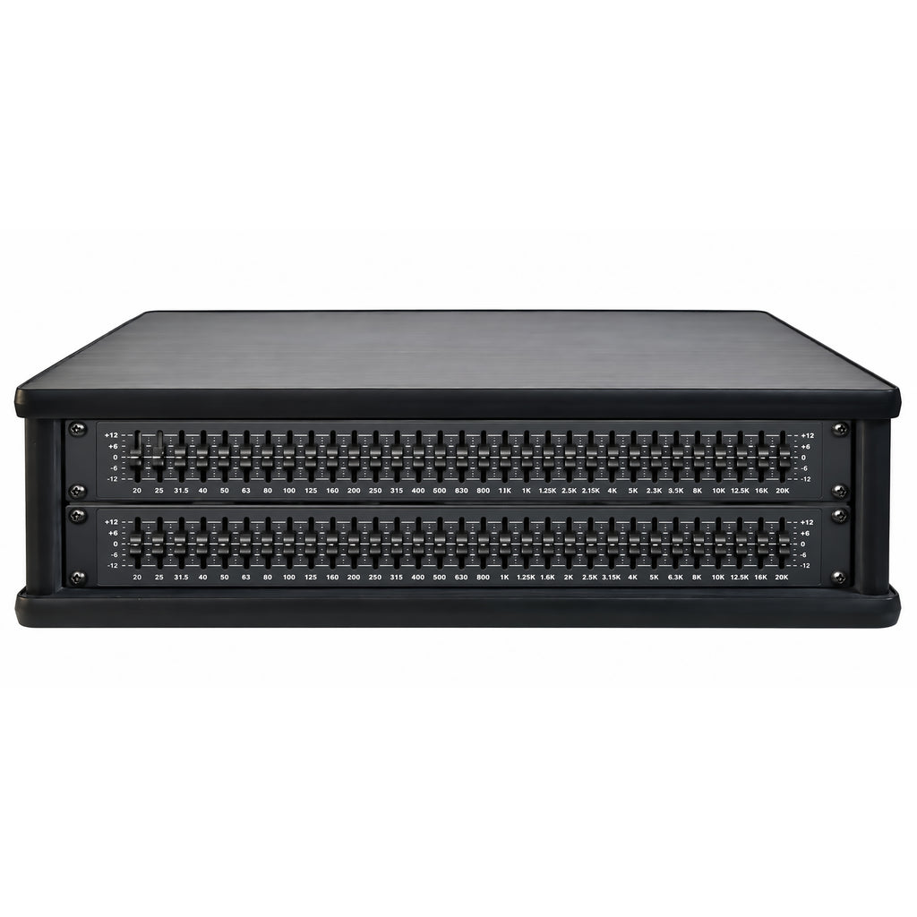 2U 19" Pro Audio Rack Made from Black Hacienda Laminate Wood