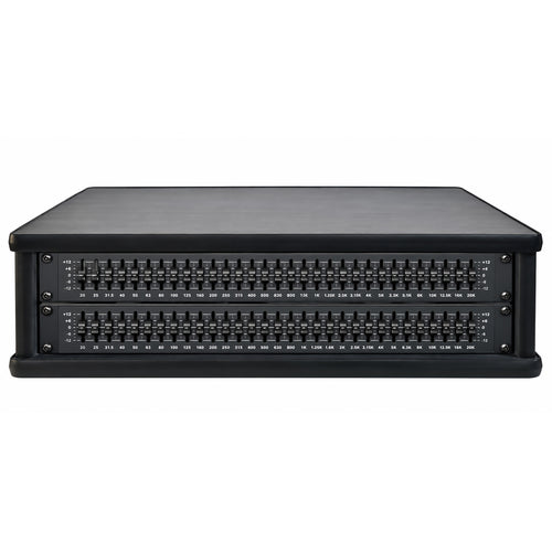 2U 19" Pro Audio Rack Made from Black Hacienda Laminate Wood