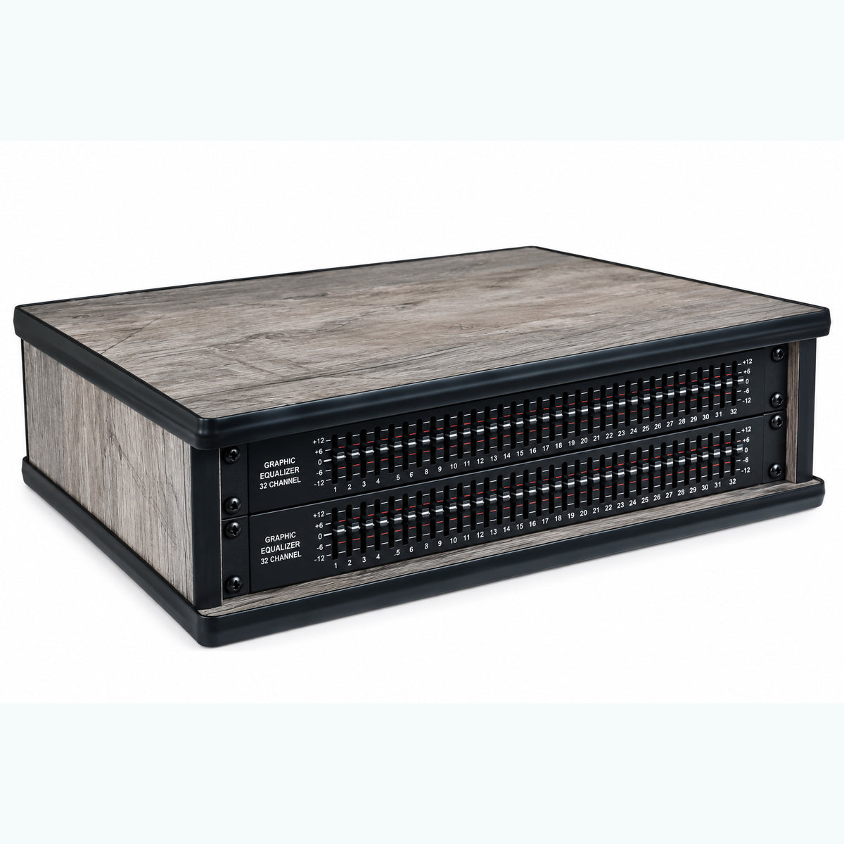 2U 19" Pro Audio Rack Made from Santa De Oak Laminate Wood