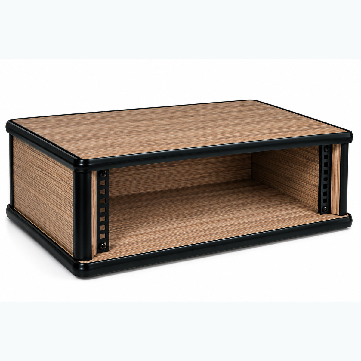 3U 19" Pro Audio Rack Made from Driftwood Laminate Wood