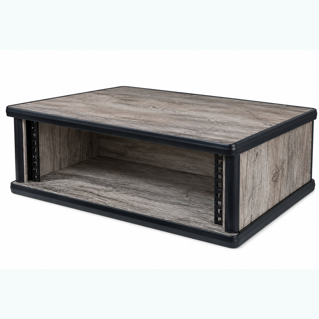 3U 19" Pro Audio Rack Made from Santa De Oak Laminate Wood