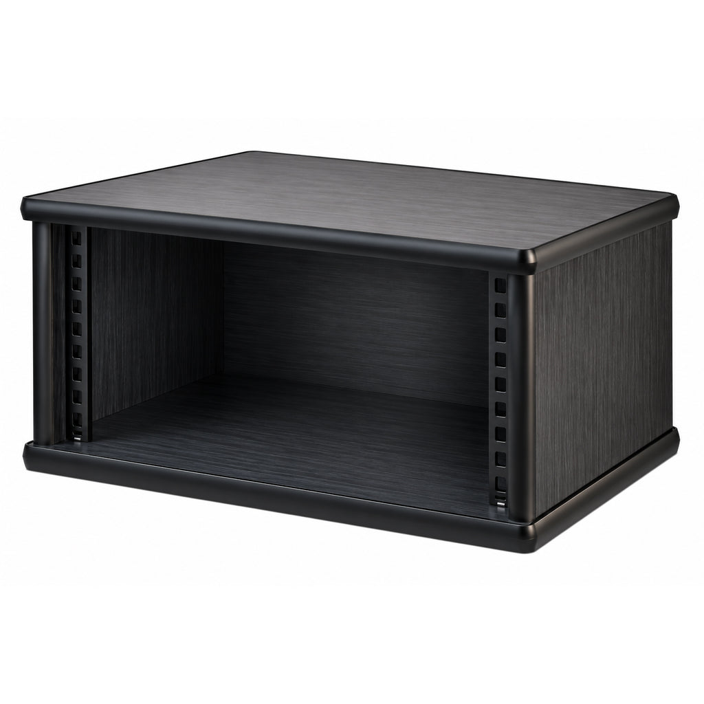 4U 19" Pro Audio Rack Made from Black Hacienda Laminate Wood