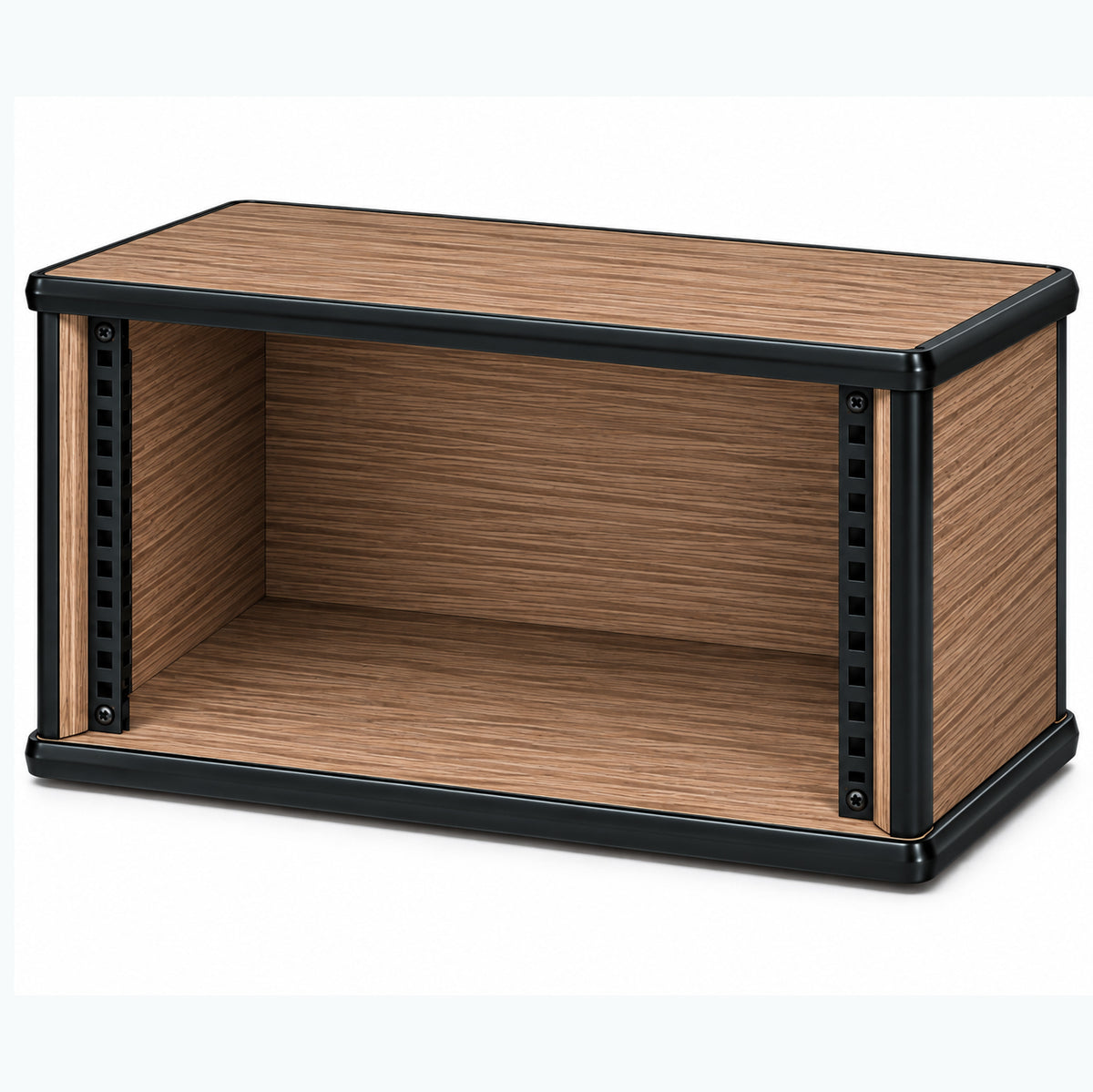 6U 19" Pro Audio Rack Made from Driftwood Laminate Wood