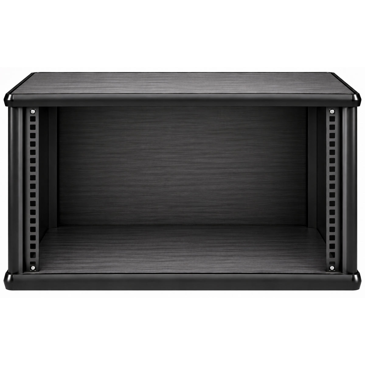 6U 19" Pro Audio Rack Made from Black Hacienda Laminate Wood