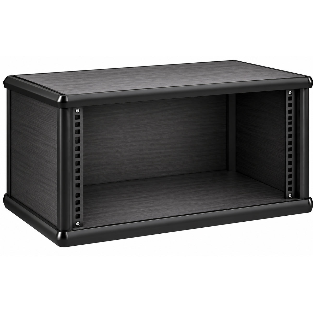 6U 19" Pro Audio Rack Made from Black Hacienda Laminate Wood