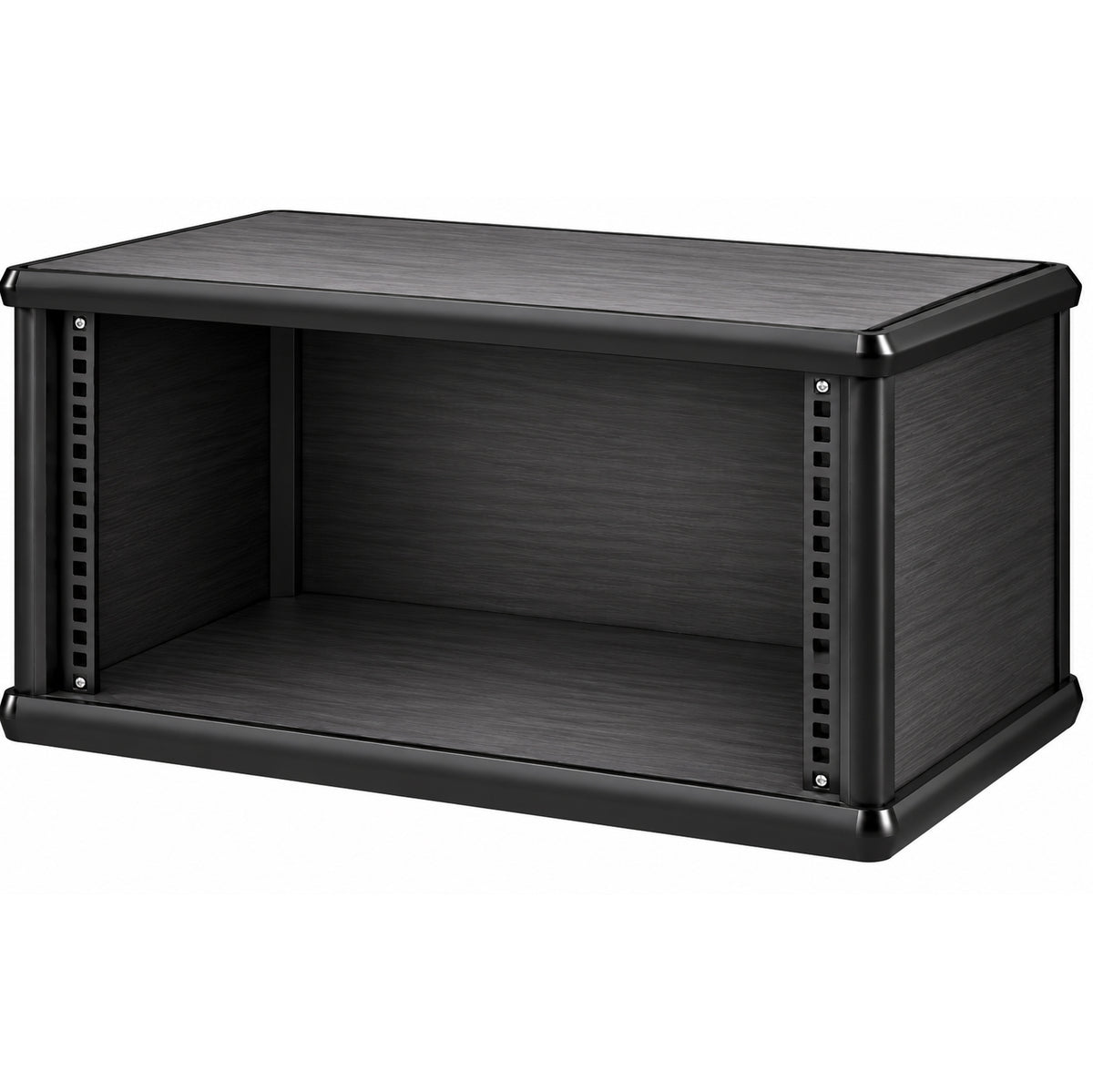 6U 19" Pro Audio Rack Made from Black Hacienda Laminate Wood