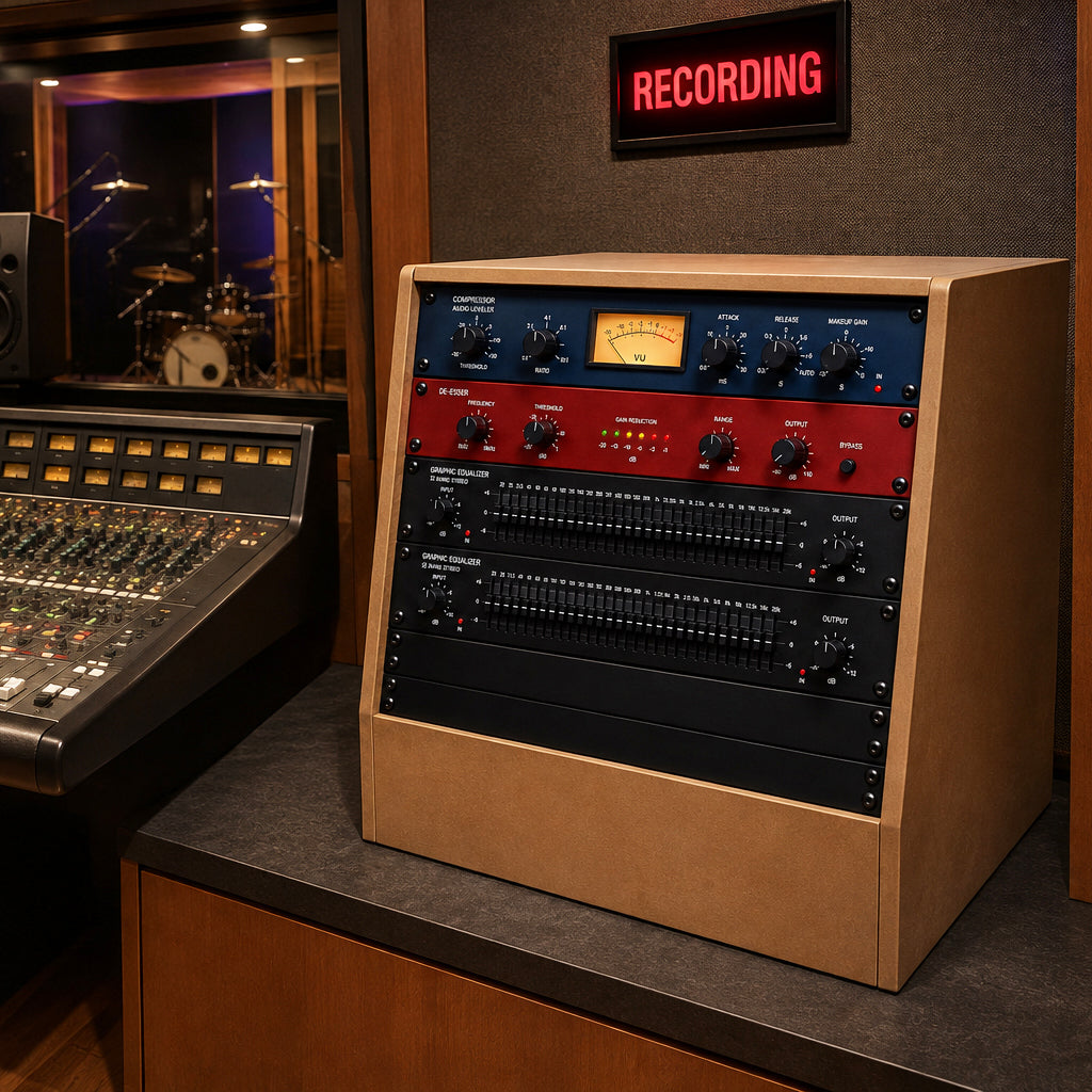 8U 19" Pro Angled Audio Rack