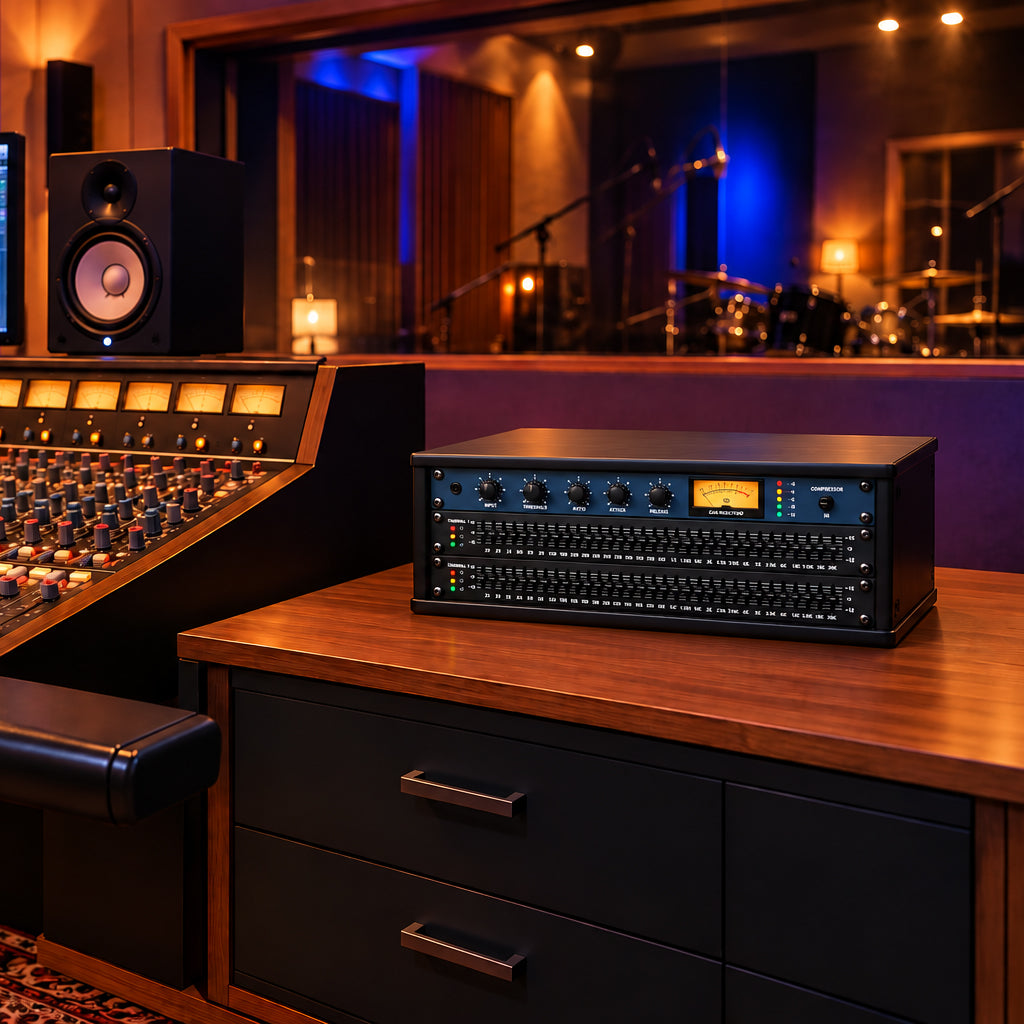 3U 19" Pro Audio Rack Made from Black Hacienda Laminate Wood