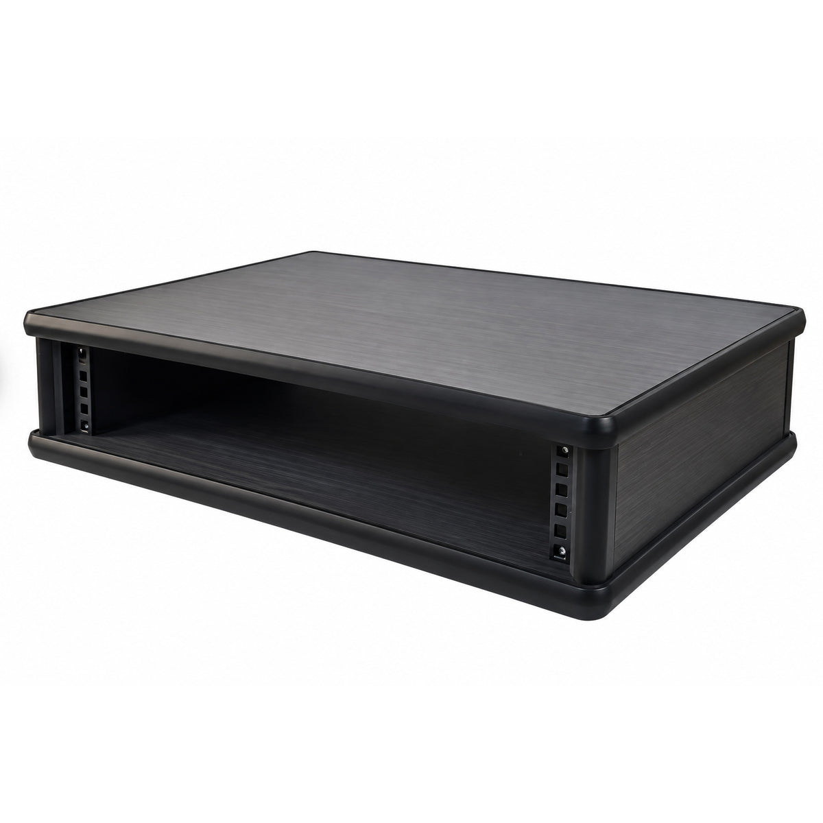 2U 19" Pro Audio Rack Made from Black Hacienda Laminate Wood