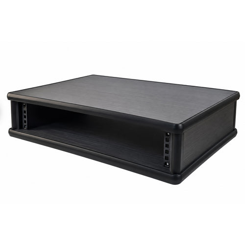 2U 19" Pro Audio Rack Made from Black Hacienda Laminate Wood