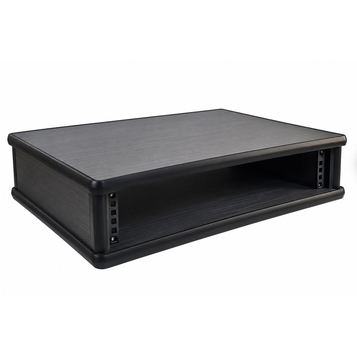 2U 19" Pro Audio Rack Made from Black Hacienda Laminate Wood