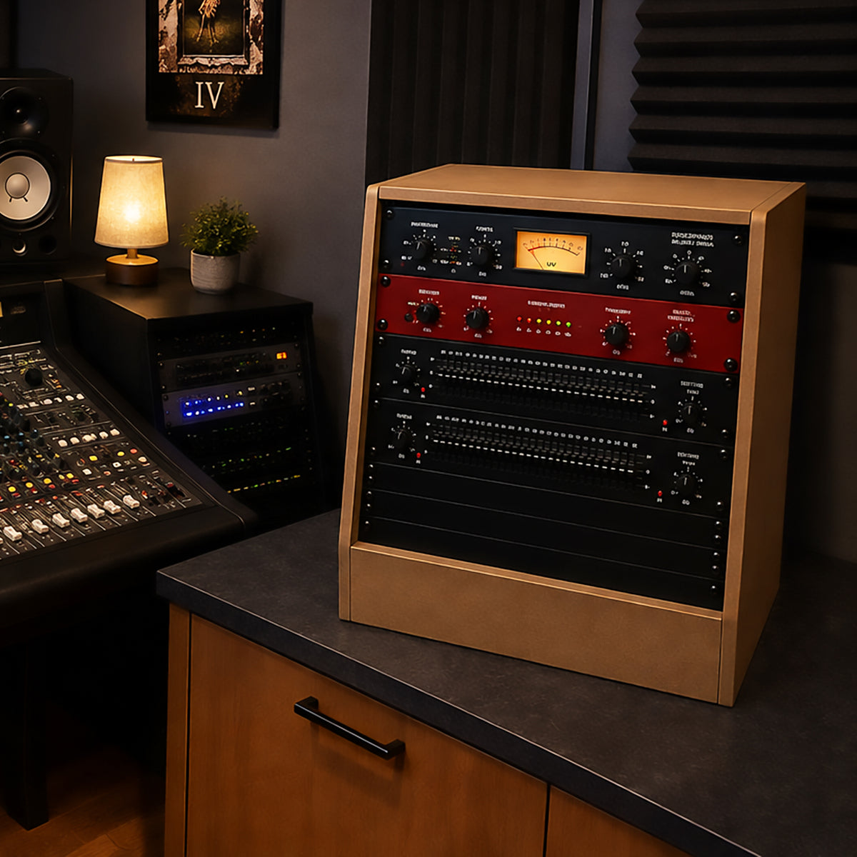 10U 19" Pro Angled Audio Rack