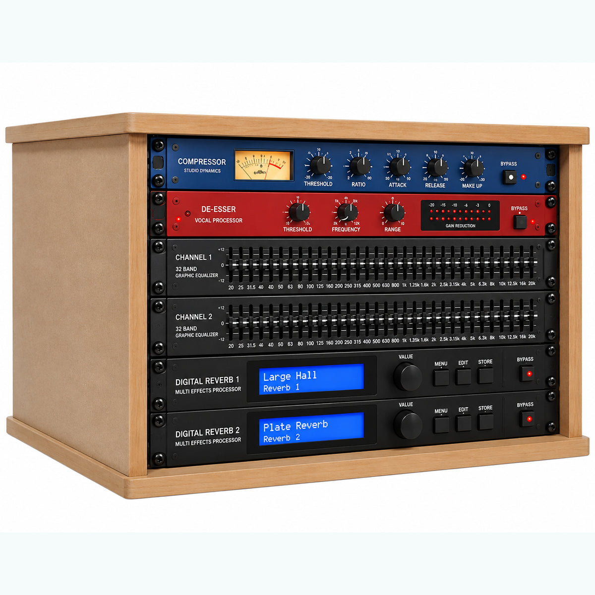 6U 19" Pro Audio Rack